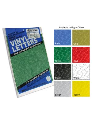 Duro Permanent Adhesive Vinyl Letters and Numbers .75 inch 302/Pkg - Black