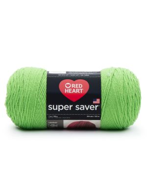 Red Heart Super Saver Yarn-Spring Green, 1 Pack of 2 Piece