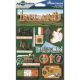 Reminisce Jet Setters Country Dimensional Stickers 4.5inchesX7.5inchesIreland