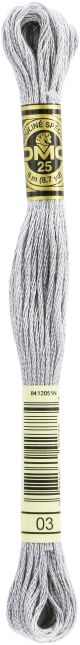 DMC 6 Strand Embroidery Cotton 8.7yd Medium Tin 1 Pack of 12 Pieces