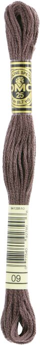 DMC 6 Strand Embroidery Cotton 8.7yd Very Dark Cocoa