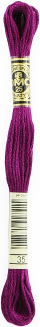 DMC 6 Strand Embroidery Cotton 8.7yd Very Dark Fuchsia