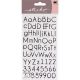 Sticko Alphabet Stickers Thin Upright Black