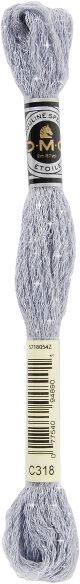 DMC 6 Strand Etoile Embroidery Floss 8.7yd Light Steel Gray