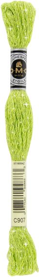 DMC 6 Strand Etoile Embroidery Floss 8.7yd Light Parrot Green