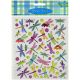 Multicolored Stickers Dragonflies