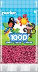 Perler Striped Beads 1000 Per Pkg Cherry
