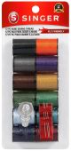 Singer Polyester Thread 25yd 12 Per Pkg Dark Shades