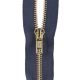 Coats Heavyweight Brass Separating Metal Zipper 24 Navy