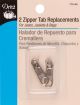 Dritz Zipper Tab Replacements 2 Per Pkg Nickel