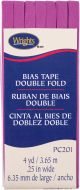 Wrights Double Fold Bias Tape .25inchesX4ydRadiant Orchid