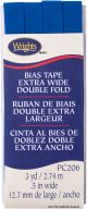 Wrights Double Fold Bias Tape .5 Inch X3yd Snorkel Blue
