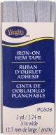 Wrights IronOn Hem Tape .5inchesX3ydSilver