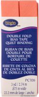 Wrights Double Fold Quilt Binding .875 Inch X3yd Coral
