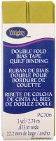 Wrights Double Fold Quilt Binding .875 inch X3yd Dill Pickle