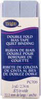 Wrights Double Fold Quilt Binding .875 Inch X3yd Lilac Grey