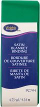 Wrights Single Fold Satin Blanket Binding 2 Inch X4.75yd Emerald