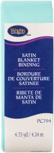 Wrights Single Fold Satin Blanket Binding 2 inch X4.75yd Cool Cucumber