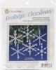Nostalgic Christmas Beaded Crystal Ornament Kit Blue Snowflakes
