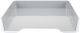 Fusion Letter Paper Tray 10 inch X12.75 inch X1.75 inch White W Gray Interior
