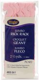Wrights Jumbo Rickrack .625 inch X2.5yd Pink