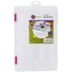Creative Options Pro Latch Deep Utility Box 4 9 Compartments 11 inch X7.25 inch X2.75 inch Clear W Magenta