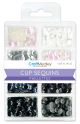 Cup Sequins 7mm .56ozBlack and White Classic
