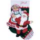 Design Works Felt Stocking Applique Kit 18 inch Long Dancing Claus