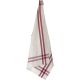 Dunroven House Cream Tea Towel 20 Inch X28 Inch Cranberry Stripe