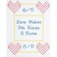Jack Dempsey Stamped White Sampler 8 Inch X10 Inch Love