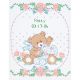 Jack Dempsey Stamped White Sampler 11 InchX14 Inch Bear and Bunny
