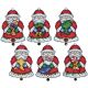 Design Works Plastic Canvas Ornament Kit 3 Inch X4 Inch Set of 6 Santa 14 Count