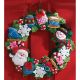 Bucilla Felt Wreath Applique Kit 16 inch Round Christmas Toys