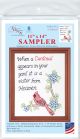 Jack Dempsey Stamped White Sampler 11 Inch X14 Inch Cardinal