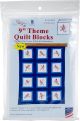 Jack Dempsey Themed Stamped White Quilt Blocks 9 Inch X9 Inch 12 Per Pkg Cardinals