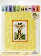 Design Works Stitch and Mat Counted Cross Stitch Kit 3 inch X4.5 inch Giraffe 18 Count