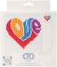 Diamond Dotz Diamond Embroidery Facet Art Kit 4 inch X4 inch Love