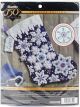 Bucilla Felt Stocking Applique Kit 18 Inch Long Sparkle Snowflake