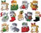 Design Works Felt Ornament Applique Kit Set Of 13 Holiday Cats