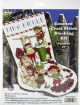 Design Works Cross Stitch Stocking Kit 17 Inch Popcorn Elves 14 Count