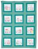 Jack Dempsey Themed Stamped White Quilt Blocks 9 inch X