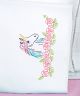 Jack Dempsey Stamped Pillowcases W Per White Perle Edge 2 Per Pkg Unicorn