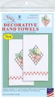 Jack Dempsey Stamped Decorative Hand Towel Pair 17inchesX28inchesStrawberries