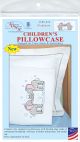 Jack Dempsey Childrens Stamped Pillowcase W Per Perle Edge Elephants