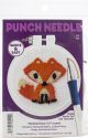 Design Works Punch Needle Kit 3.5Inch Round Fox