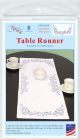 Jack Dempsey Stamped Table Runner Per Scarf 15 Inch X42 Inch Lavender Flowers