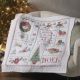 Bucilla Stamped Cross Stitch Lap Quilt 45 Inch X45 Inch Christmas Sampler