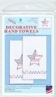 Jack Dempsey Stamped Decorative Hand Towel Pair 17 Inch X28 Inch Independence Day