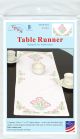 Jack Dempsey Stamped Table Runner Scarf 15 inch X42 inch Tulips