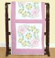 Jack Dempsey Stamped White Quilt Blocks 18 Inch X18 Inch 6 Per Pkg Hibiscus